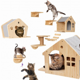 Igralište za mačke 5 elemenata penjački zid
