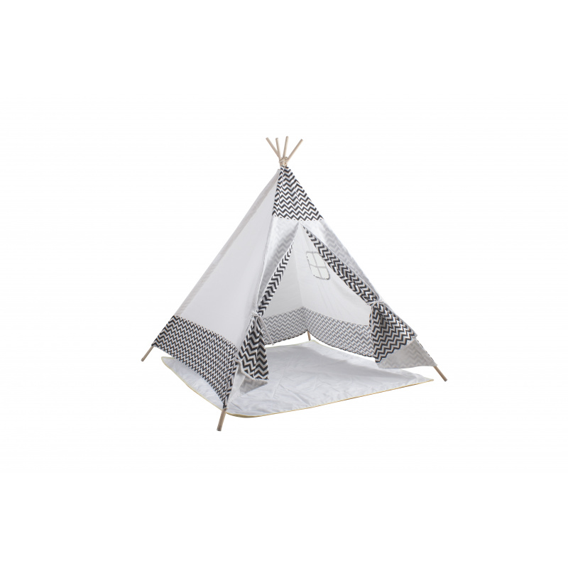Aga4Kids Dječji Teepee ZigZag Bijeli