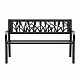 Aga Metalna vrtna klupa 125x53x77 cm