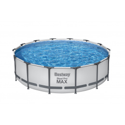 Steel Pro MAX 427x107 Siva 14FT BESTWAY 5in1 Rack Bazen + dodatna oprema
