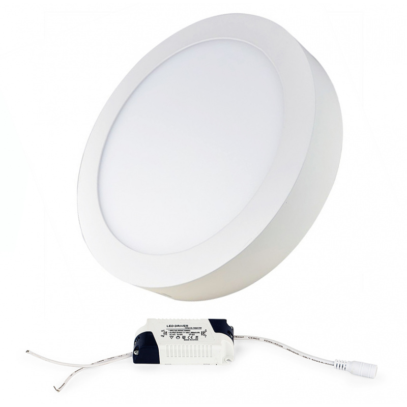 LED panel OKRUGLI BRGD0119 225x35mm nadgradni - 18W - 230V - 1480Lm - hladna