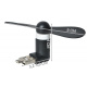 Mini ventilator microUSB crna ISO 5770