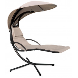 Aga Viseća vrtna ležaljka s krovićem Bež 2DAZ611 - II. Kvaliteta