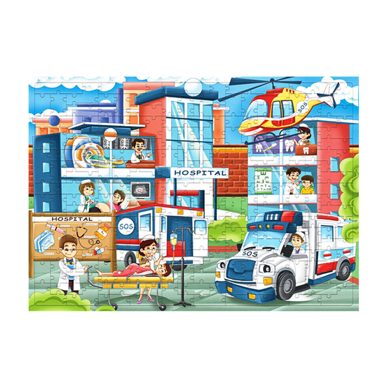 Aga4Kids Dječji puzzle Bolnica 172 dijelova