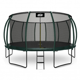 Aga SPORT EXCLUSIVE Trampolin 500 cm Tamno zelena + zaštitna mreža + ljestve