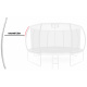 Aga Gornji dio stupa za trampolin EXCLUSIVE 305/366/430/500 cm