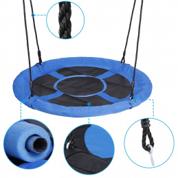 E1 R-SPORT BLUE vrtna viseća ljuljačka Čaplje gnijezdo 100 cm