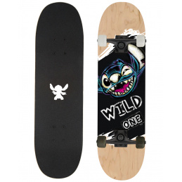 BIG WOODEN SKATEBOARD D100 STITCH WILD ONE