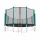Aga SPORT PRO Trampolin 500 cm Tamno zelena + zaštitna mreža + ljestve + džep za obuću