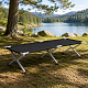 Linder Exclusiv Sklopivi kamping ležaj Crni