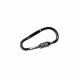 Aga karabiner s kodnom bravom 9x4,8 cm Crna