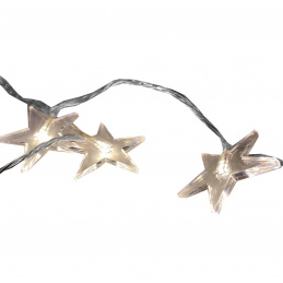 Linder Exclusiv Božićni svjetlosni lanac 48 LED Zvijezde Topla bijela