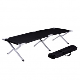 Linder Exclusiv Sklopivi kamping ležaj Crni