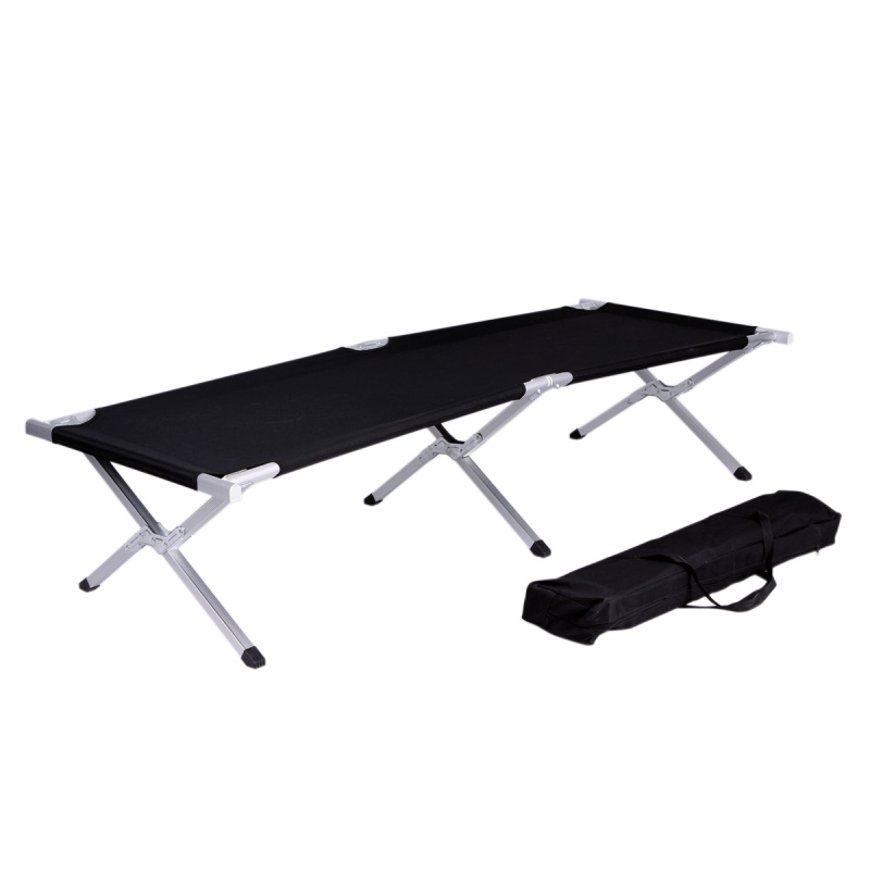 Linder Exclusiv Sklopivi kamping ležaj Crni