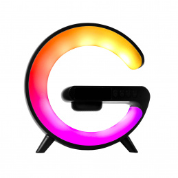 Aga RGB LED Lampa 5u1 s bežičnim punjačem Crna