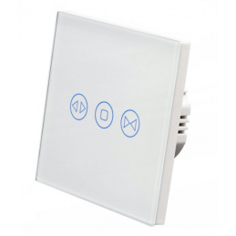 Stakleni dodirni prekidač za rolete WIFI - bijeli Stakleni dodirni prekidač za rolete WIFI - bijeli