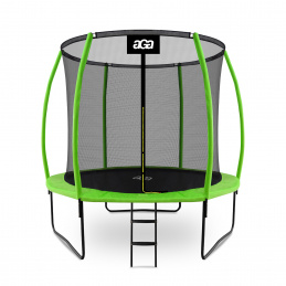 Aga SPORT EXCLUSIVE Trampolin 250 cm Svijetlo zelena + zaštitna mreža + ljestve