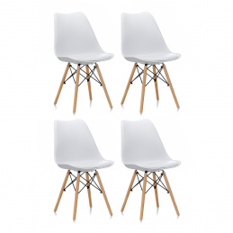 Aga 4x Blagovaonska stolica MR2035 Bijela