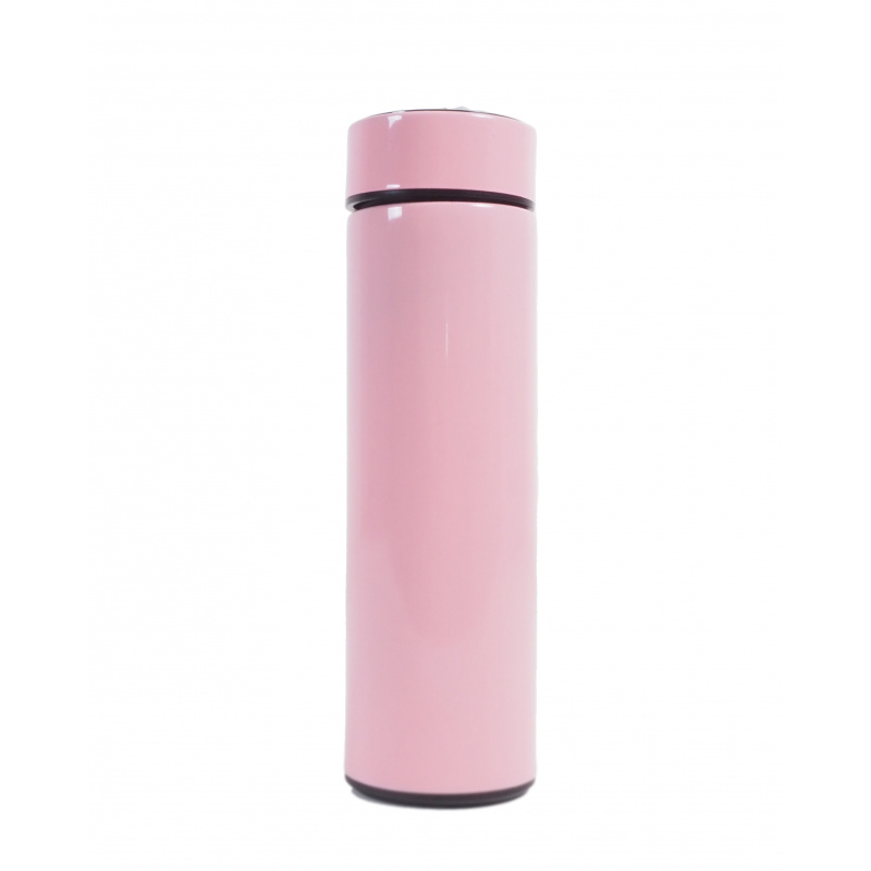 Aga Termos boca s termometrom 500 ml Ružičasta