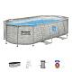Power Steel Swim Vista bazen s prozorom 427x250x100 14x8FT BESTWAY 7in1