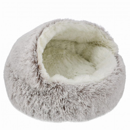 Okrugli krevet tulitorba, bež - 60x60