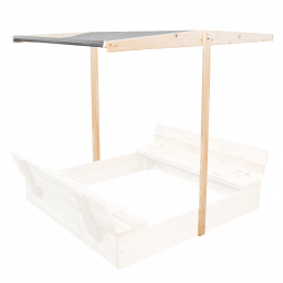 Aga Krov za dječje pješčanike 120x120 cm Siva