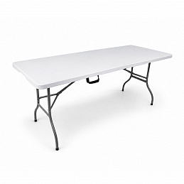 Aga Vrtni sklopivi stol 180x74x74 cm Bijeli