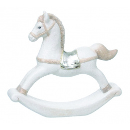 Keramički konj kao božićni ukras za postavljanje