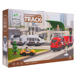 Vlak Grad s funkcijom svjetla i zvuka 80 kom.