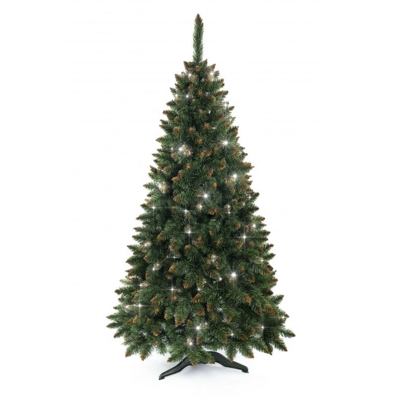 Aga Božićno drvce Bor 180 cm Crystal zlatna