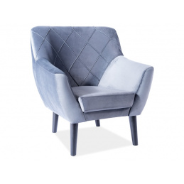 Signal Stolica Kier 1 Velvet Siva 14 / Wenge