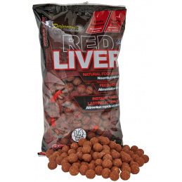 Starbaits Boilie potopne Red Liver 14mm 1kg