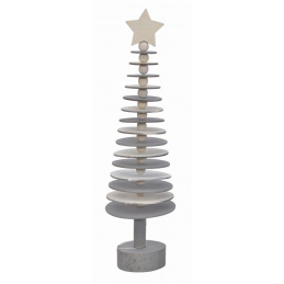 Drveni božićni bor za postavljanje 40 cm blagdanski