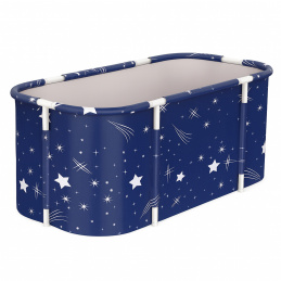 Aga Sklopiva prijenosna kada 120x60x50 cm Tamno plava