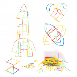 Aga Građevinske šarene slamke Kutija 700 kom