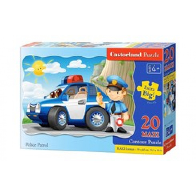 CASTORLAND puzzle 20 MAXI komada - Policijska patrola