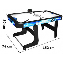 Dječji air hockey + igraći stol od MDF-a + elektronički brojač bodova + obiteljska igra Air Hockey 152x74x80cm