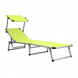 Aga Vrtni podesivi ležaljka GARDEN EXCLUSIVE MC372310GG Žuto Zelena