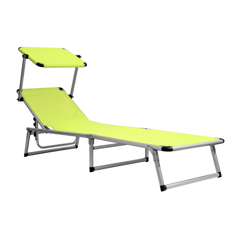 Aga Vrtni podesivi ležaljka GARDEN EXCLUSIVE MC372310GG Žuto Zelena