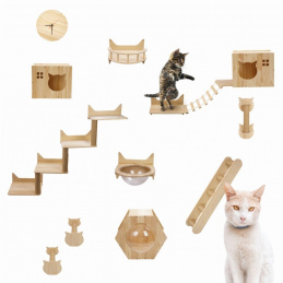 Igralište za mačke 11 elemenata penjački zid