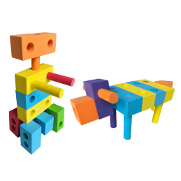 Aga4Kids Pjenaste kocke 60 komada