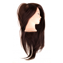 Aga Frizerska glava - obuka - prirodna smeđa kosa