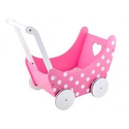 Drvena retro kolica za lutke ZA2250