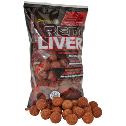 Starbaits Boilie potopne Red Liver 24mm 1kg