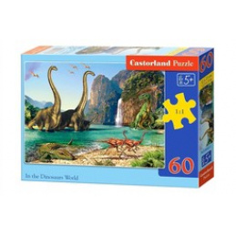 CASTORLAND Puzzle 60 dijelova - U svijetu dinosaura