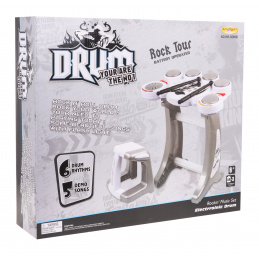 Elektronski bubnjevi za djecu 6+ Stolica + 5 padova + 2 palice + 5 DEMO melodija