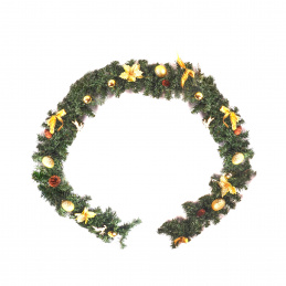 Aga Božićna girlanda 180 cm Zlatna