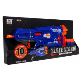 šesterocijevna puška za djecu 8+ Blaze Storm 10 dugih pjenastih metaka + ručni mehanizam
