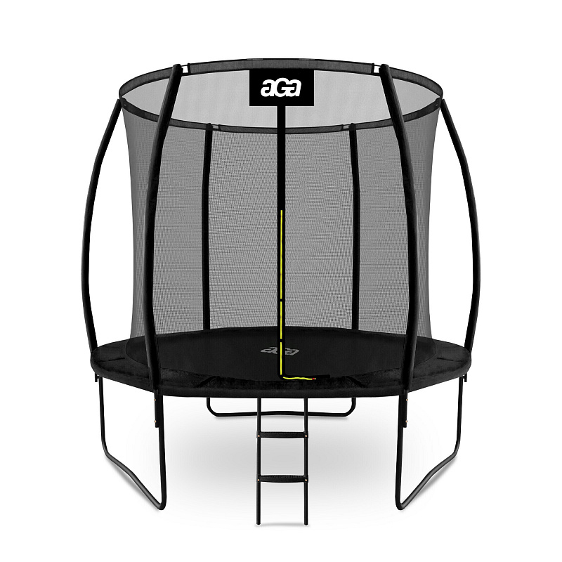 Aga SPORT EXCLUSIVE Trampolin 250 cm Crna + zaštitna mreža + ljestve