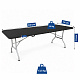 Aga Vrtni sklopivi stol 240x74x74 cm Crni